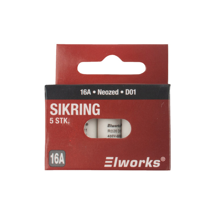 Sikringer 16A D01 5-pk. - Elworks