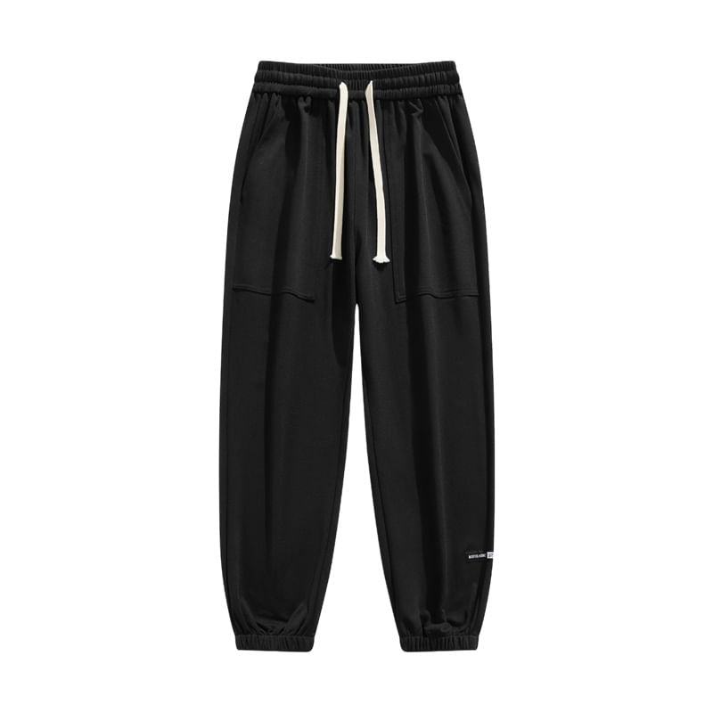 Ayuyel - Joggingbroek met trekkoord en effen letters