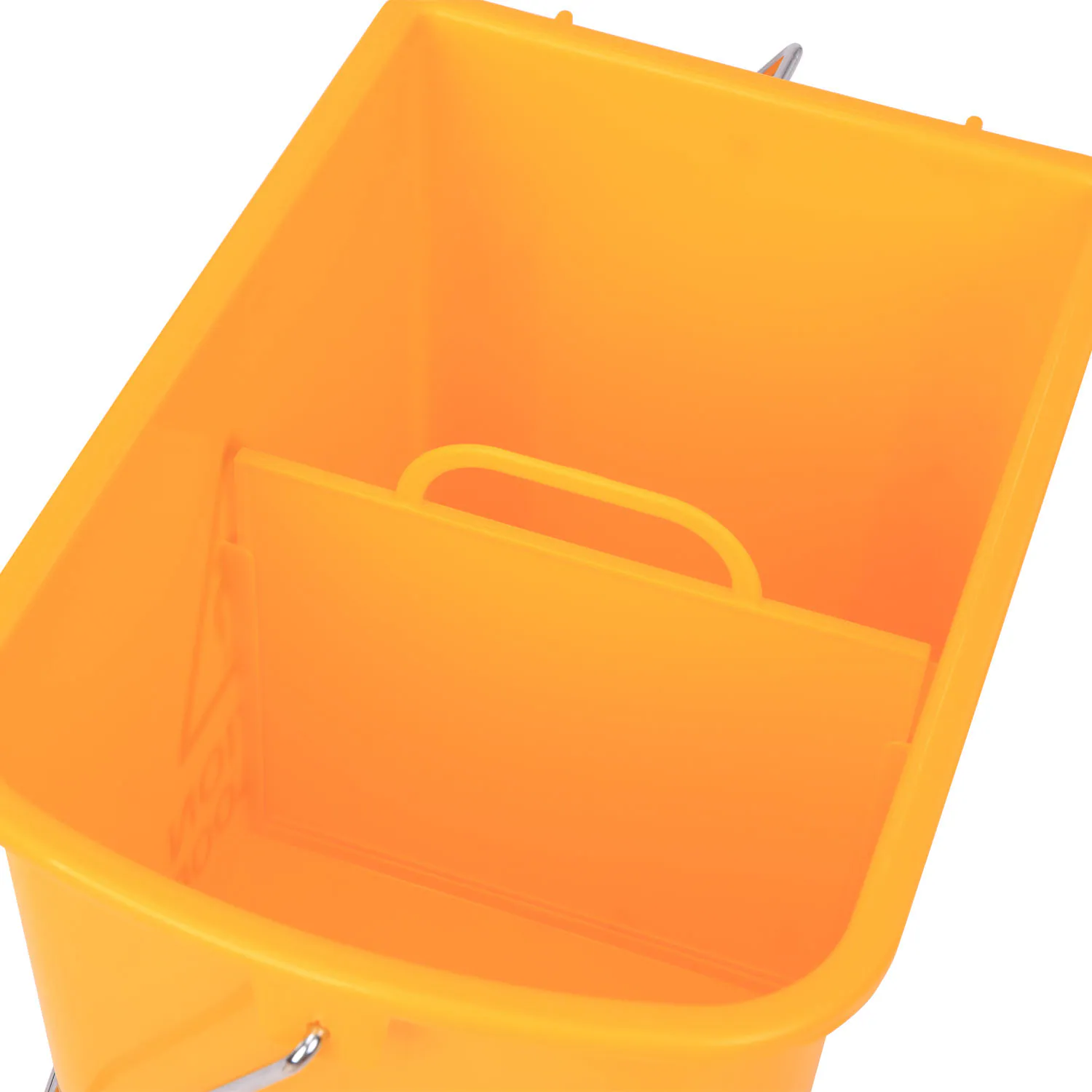HOMCOM Putzwagen mit Presse gelb 63 x 27 x 67 cm (LxBxH)
