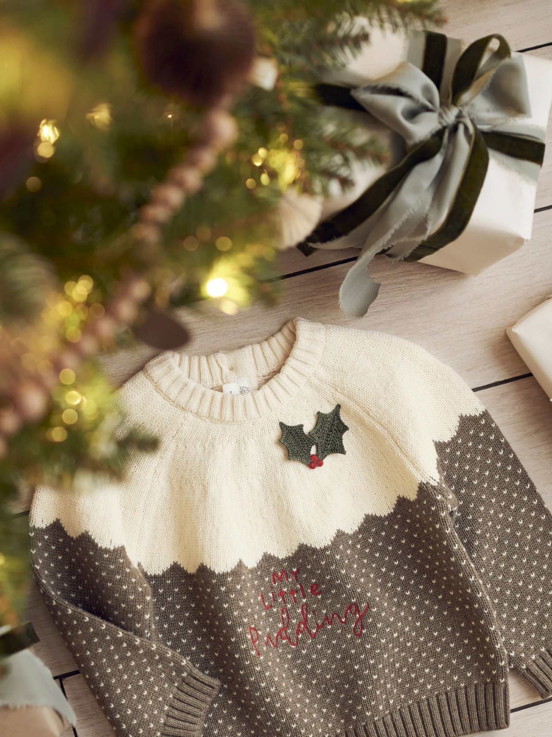 Mamas & Papas My Little Pudding kersttrui