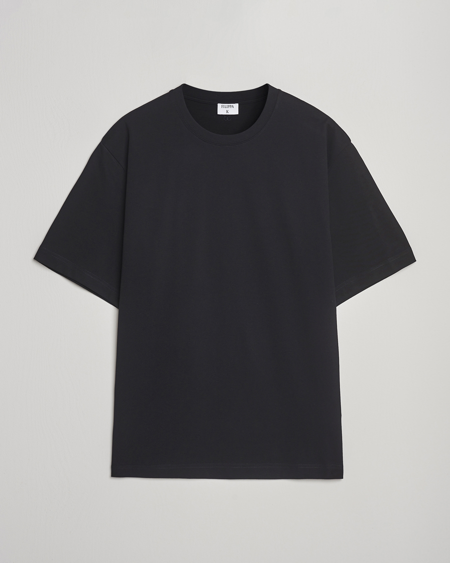 Filippa K Heavy Cotton Crew Neck T-Shirt Black