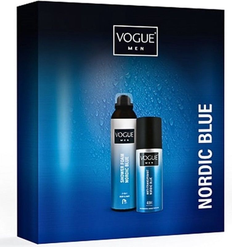 Vogue Geschenkset - Men Nordic Blue - Box Shower Mousse & Deo Spray