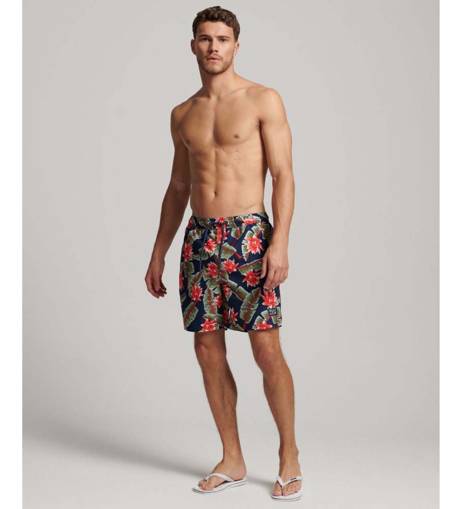 Maiô havaiano Superdry feito com material marinho reciclado