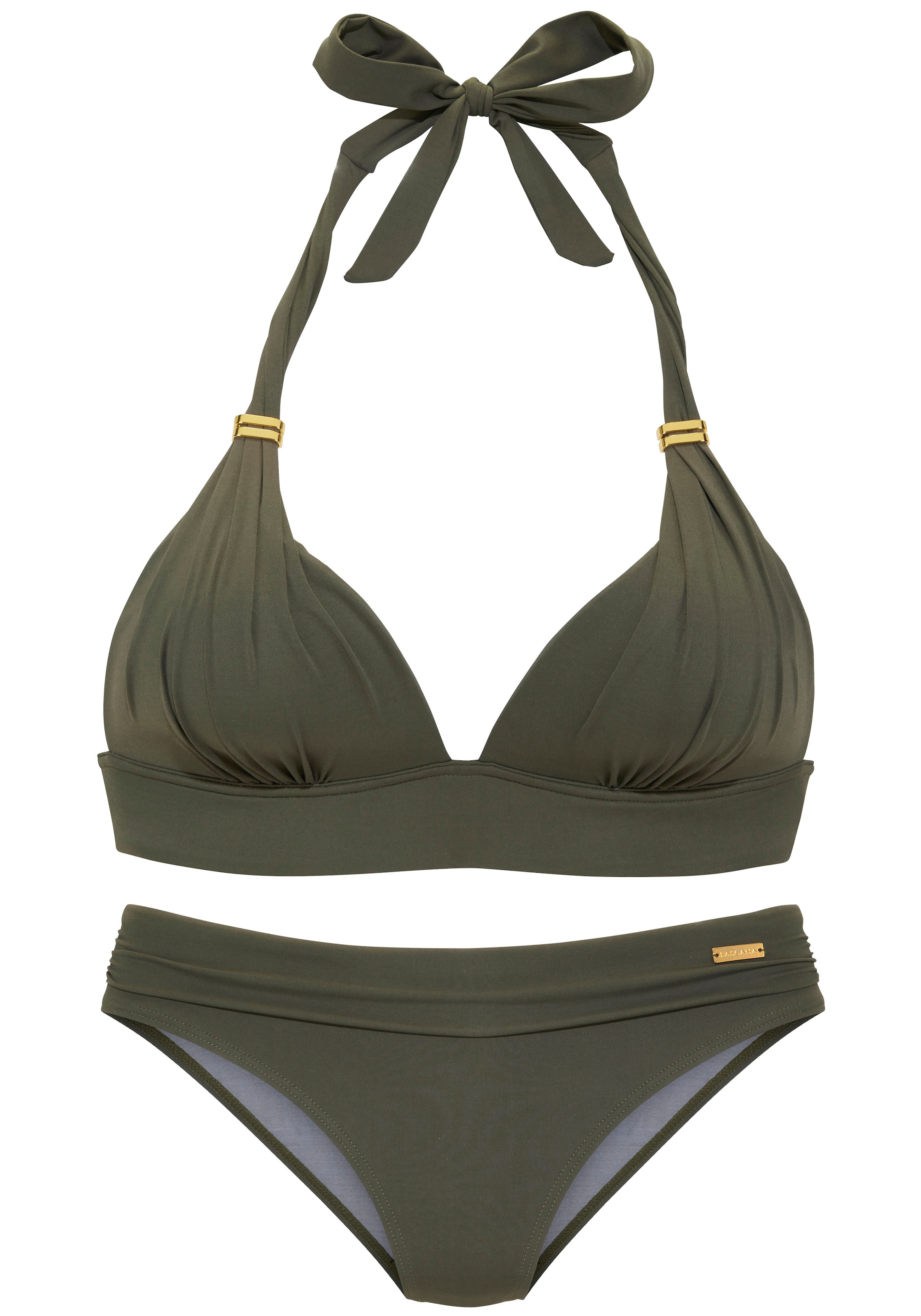 LASCANA Triangel-Bikini »Toni«, mit goldfarbenen Accessoires