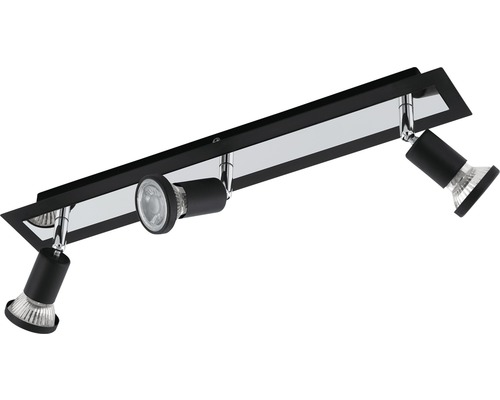 LED plafondspot 5W 400 lm 3000 K 38° L 46 cm zwart/chroom