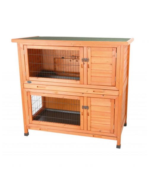 Trixie Natura Konijnenhok Benjamin - Dierenverblijf - 116x65x111 cm Bruin