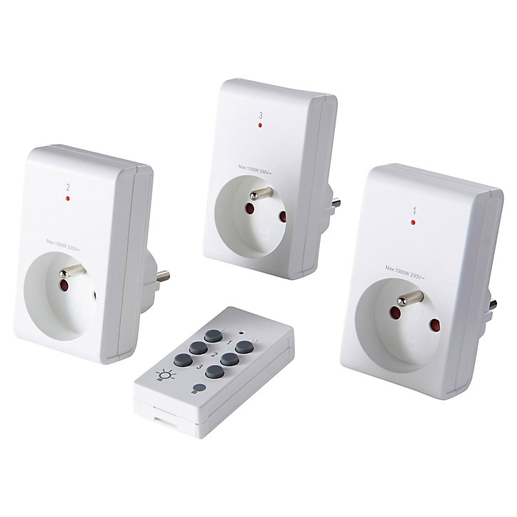 Pack 3 prises + 1 télécommande d'éclairage intérieur 1kW