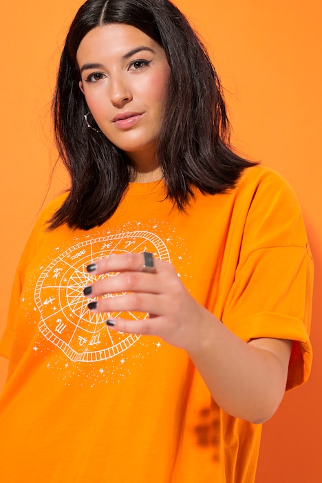 T-Shirt, oversized, Astro Print