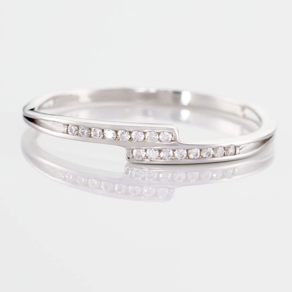 Bague Iryna Argent Blanc Oxyde De Zirconium
