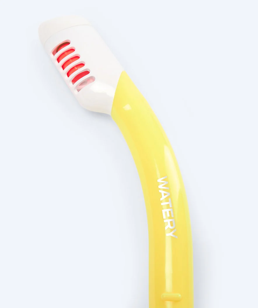Watery full-dry snorkel til børn - Triton - Gul