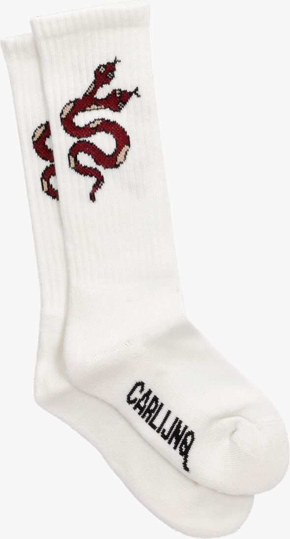CARLIJNQ witte carlijnq sokken sport socks serpent - sport socks