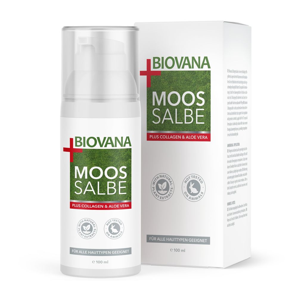 Biovana Moossalbe Plus mit Collagen, Coenzym Q10 & Aloe Vera