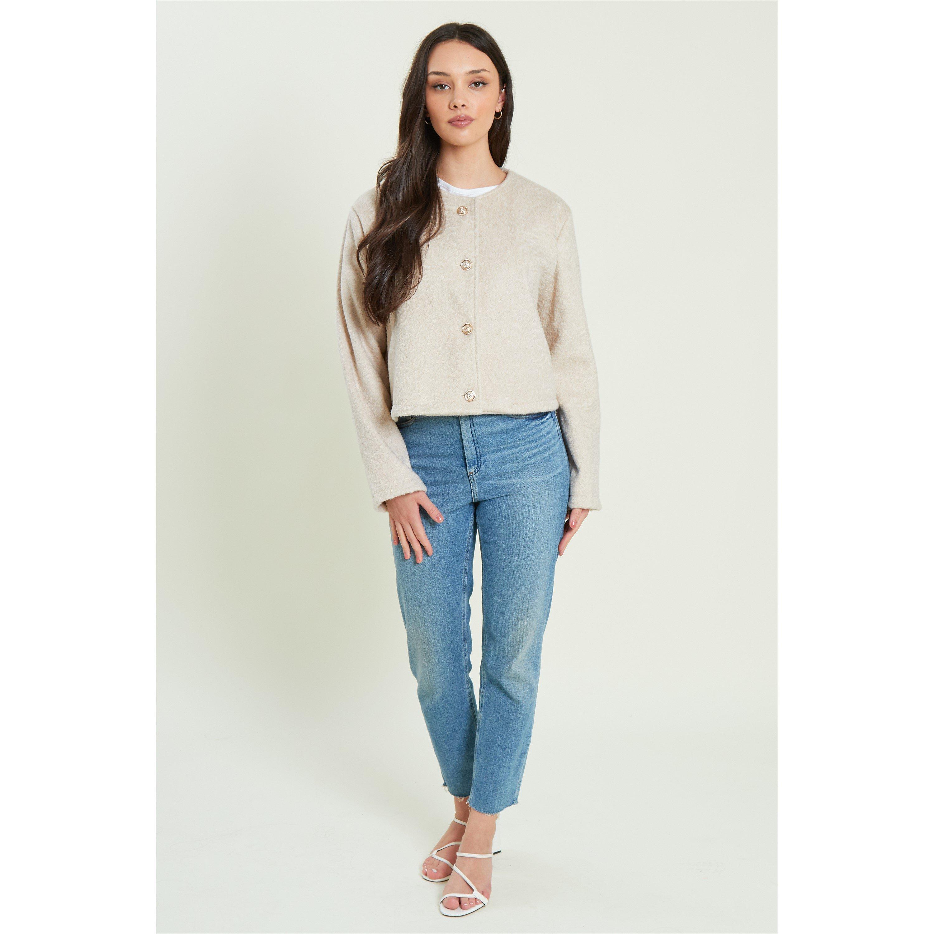 Be You Ladies Short Button Through Jacket