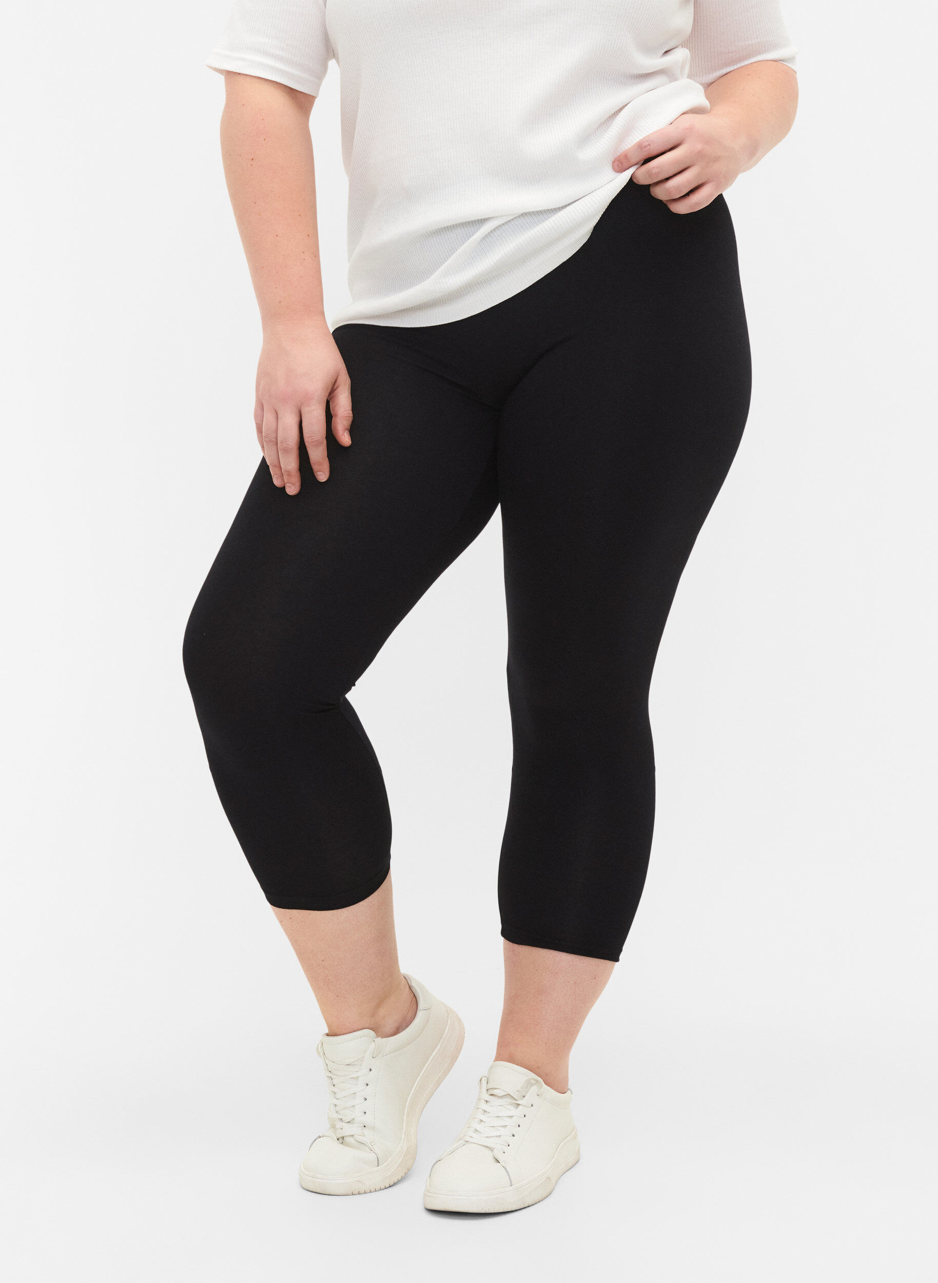 Basis 3/4 leggings i viskose