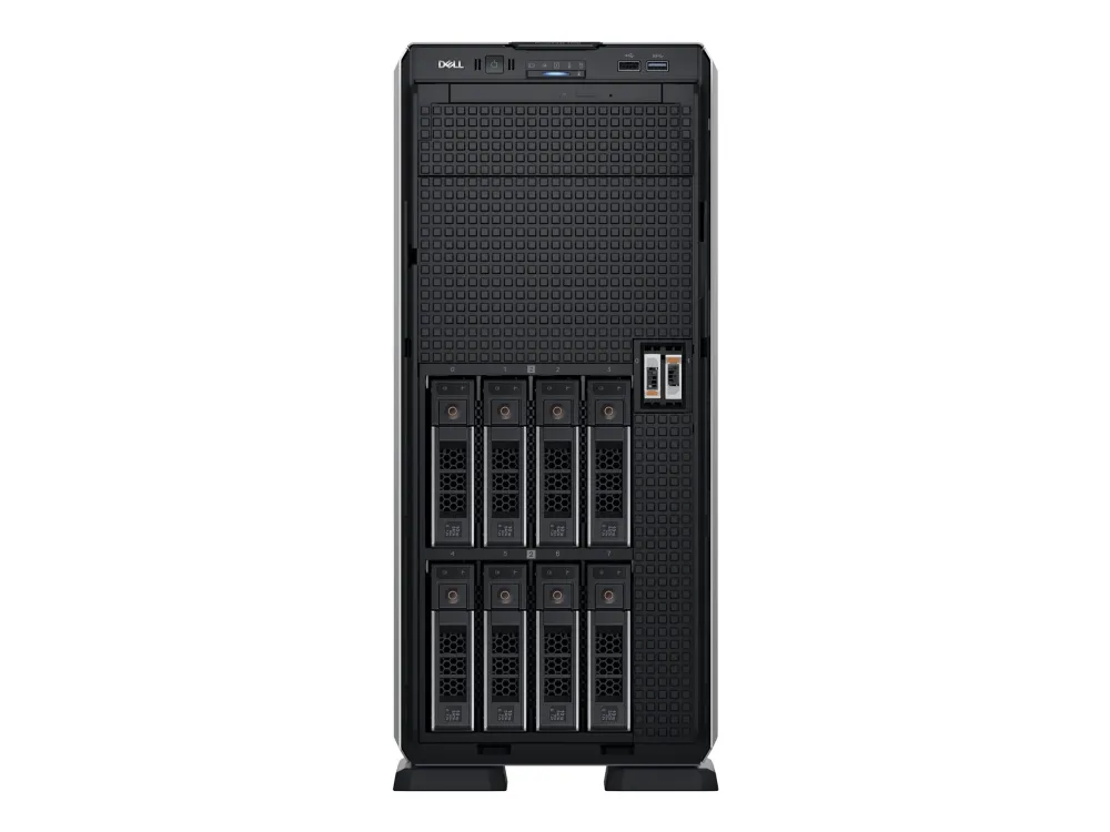 Dell PowerEdge T550 - Server - tower 2-vejs - 1 x Xeon Silver 4310 / op til 3.3 GHz - RAM 16 GB - SAS - hot-swap 3.5