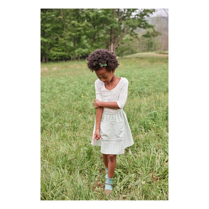 Soor Ploom T-Shirt Boutonné Fleuri Field | Blanc