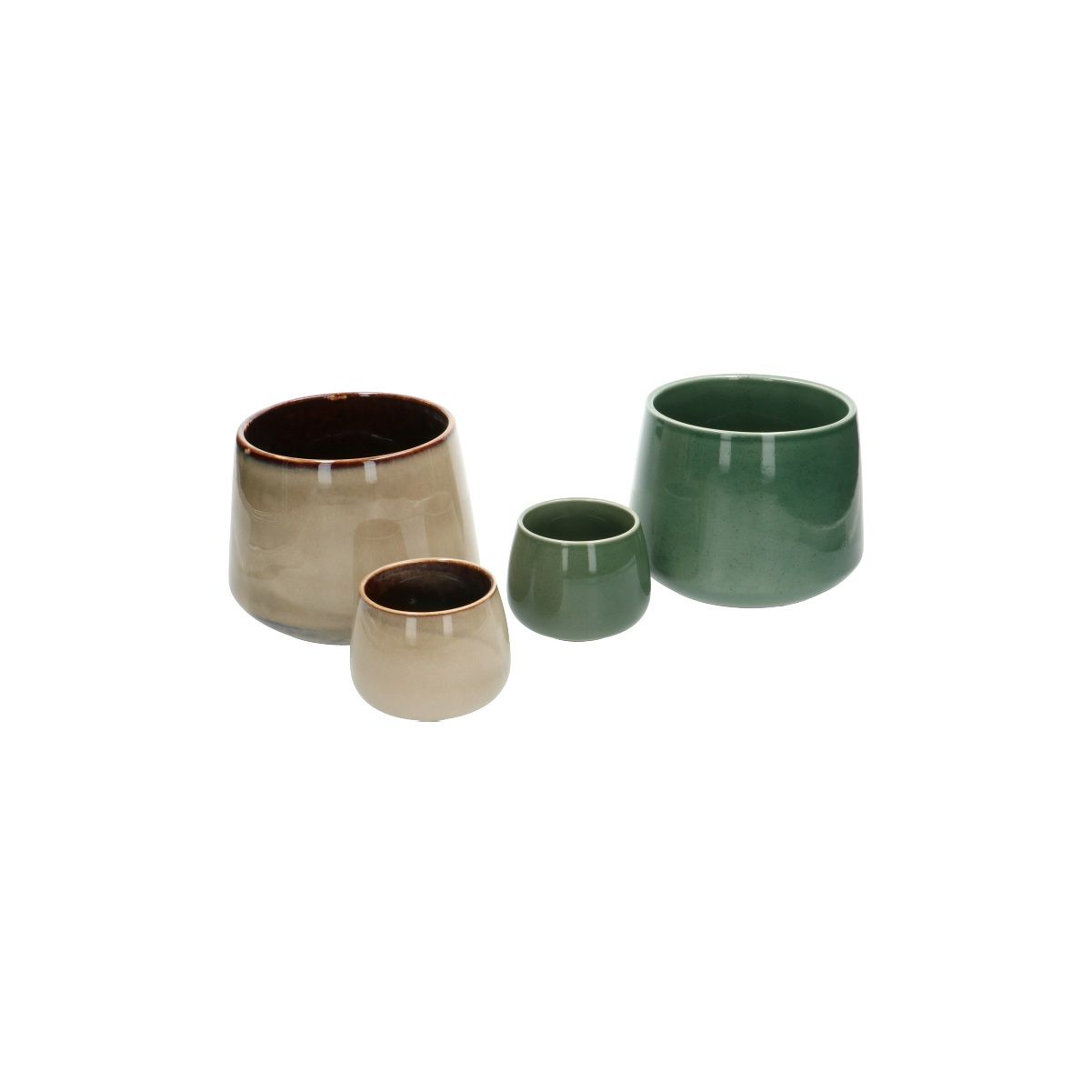 Bloempot 'Juul', aardewerk, zand, Ø 9,5 cm