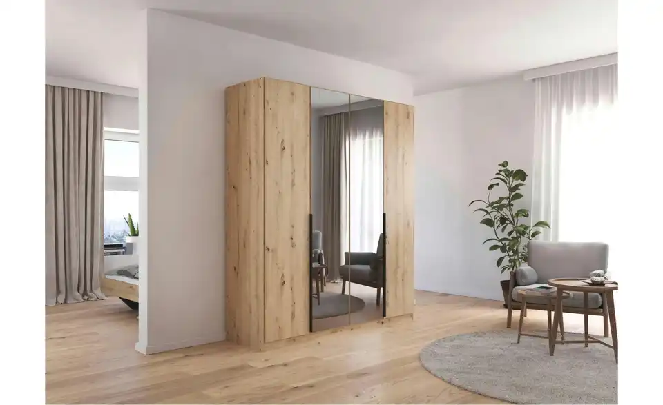 Drehtürenschrank Eiche Artisan (Nachbildung) 181 cm 4 Stück