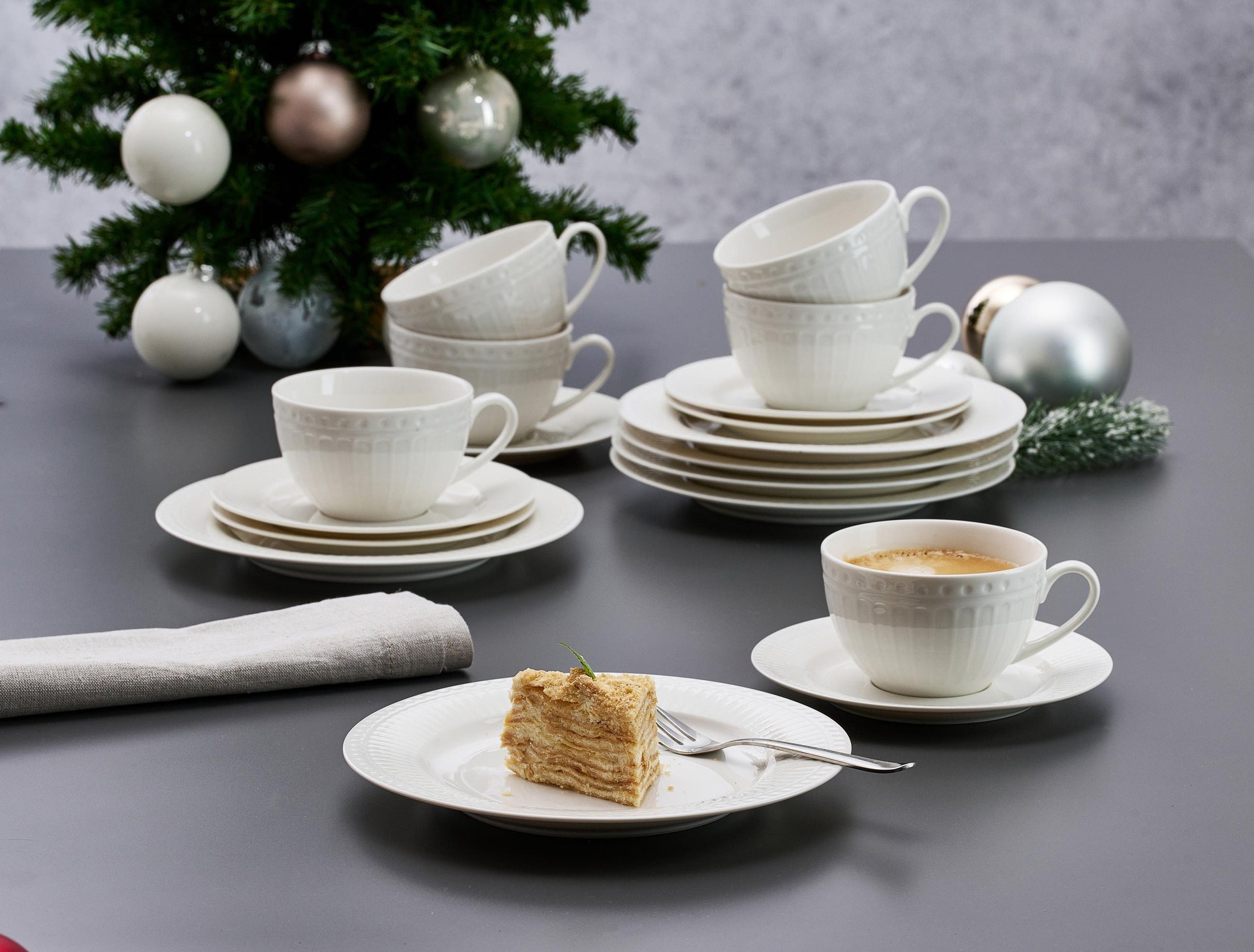 Ritzenhoff & Breker Kaffeeservice SOFIA 18-teilig Porzellan weiß