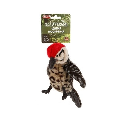 Brinquedo de pelúcia Pica-pau da linha Animal Instincts Forest Friends para cães.