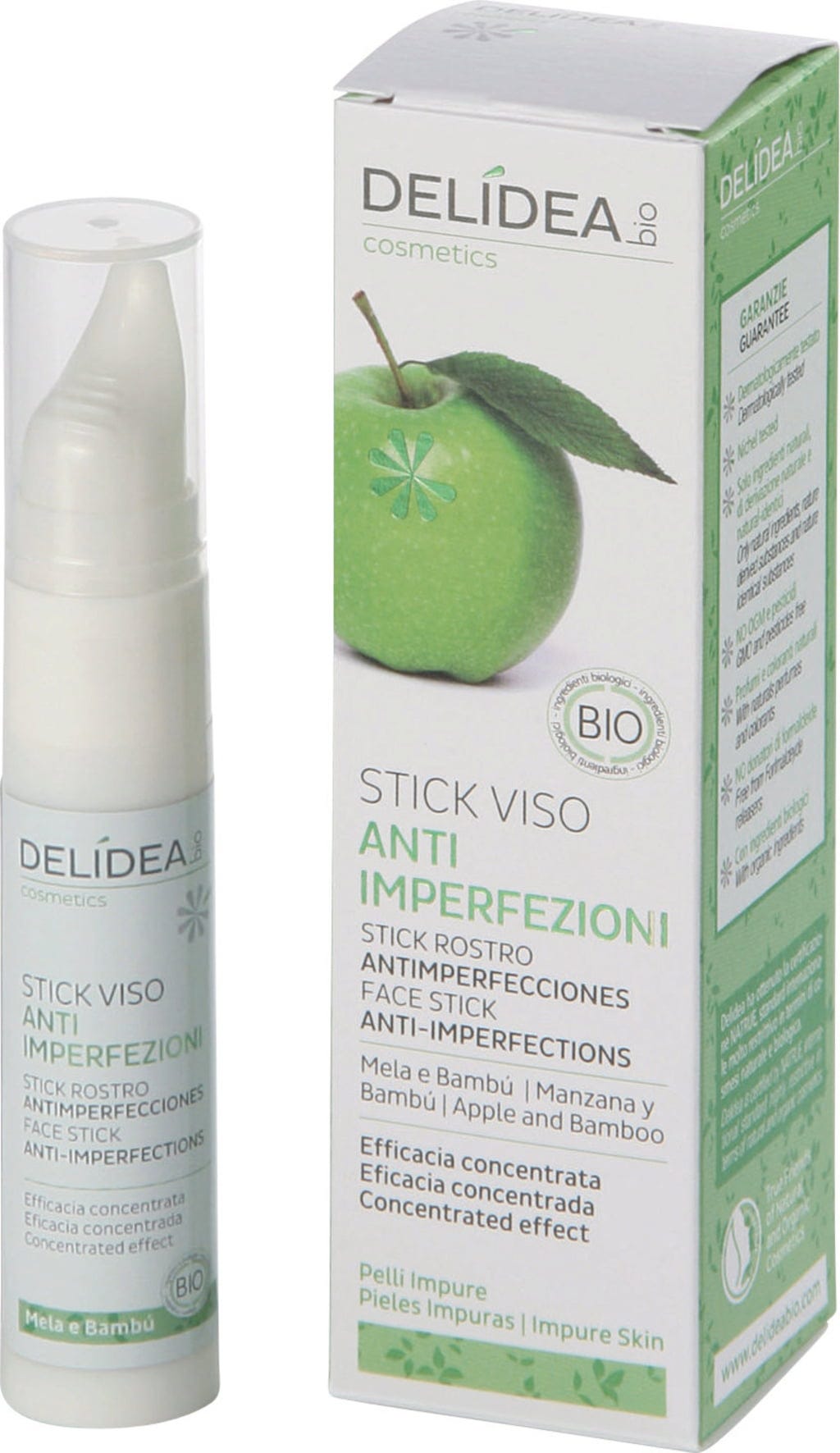 DELIDEA   Apple & Bamboo Anti-Imperfections Face Stick, 10 ml