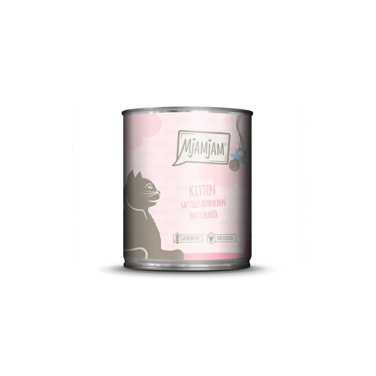 MjAMjAM Nassfutter Katze Kitten, Huhn mit Lachsöl 6x800 g