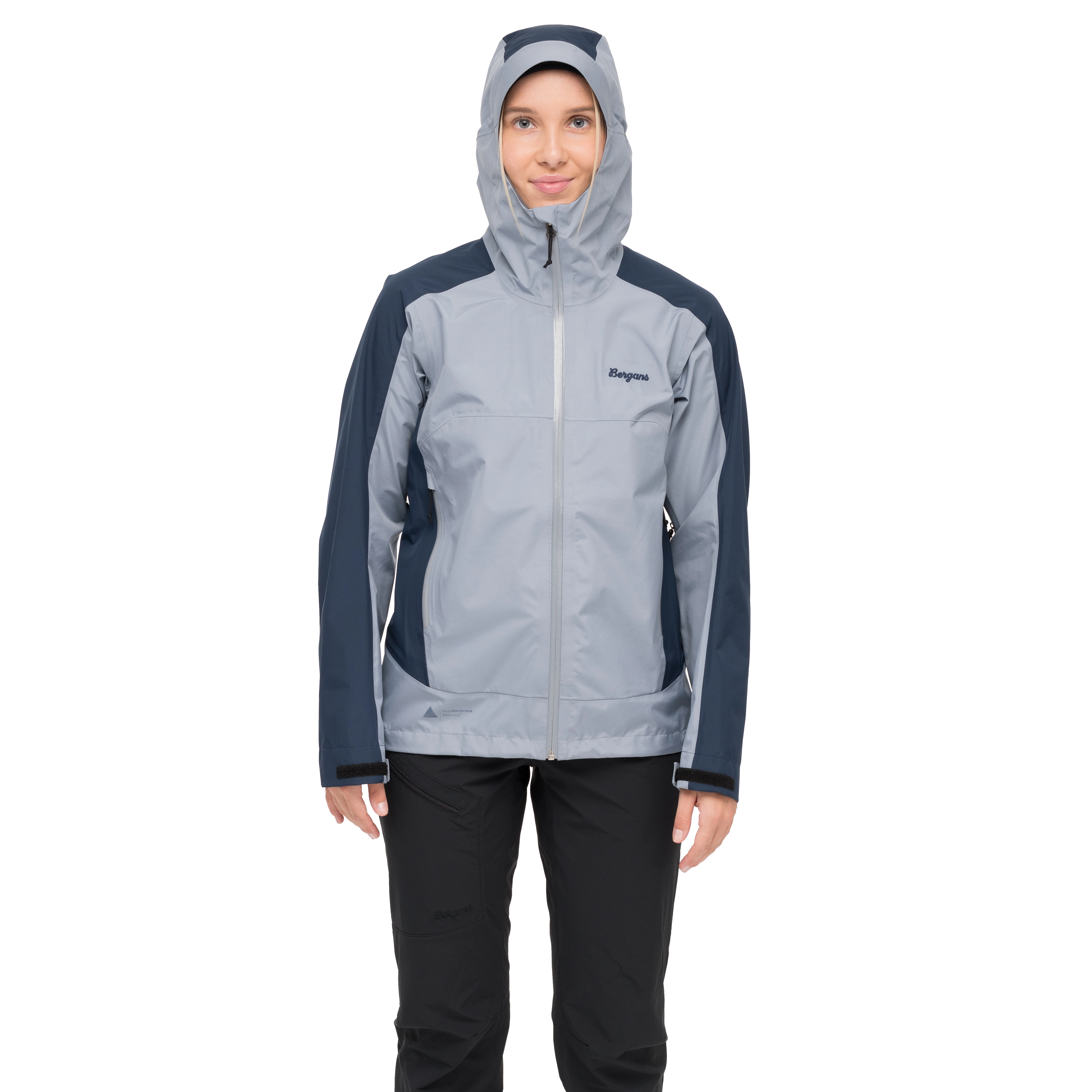 Vaagaa Light 3L Shell Jacket Women Husky Blue / Navy Blue