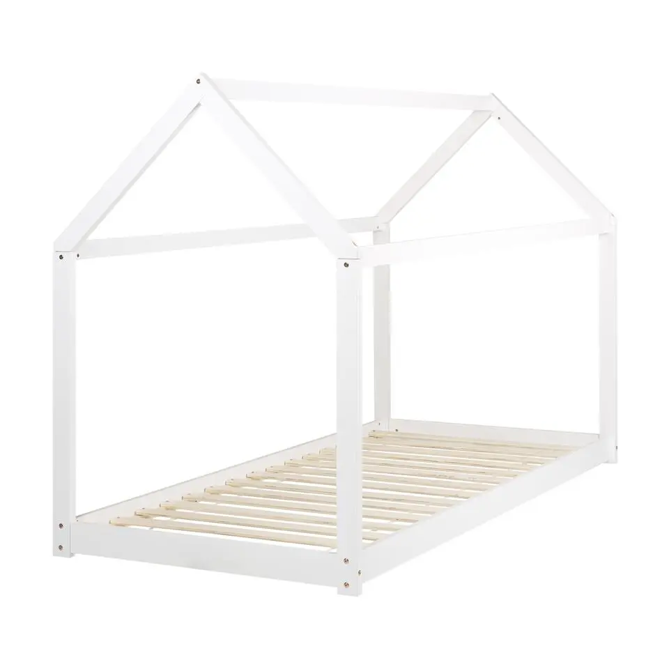 TOSSE - Kinderbed - Wit - 90 x 200 cm - Hout