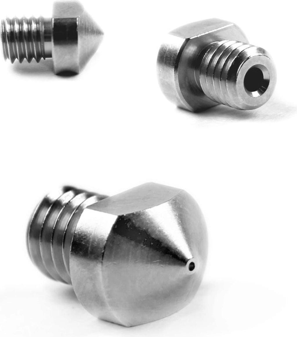 Micro-Swiss  Düse beschichtet M6 3mm für LulzBot & Hexagon Hotend, 0,3 mm    Harte und verschleißfeste Düsen für LulzBot & Hexagon Hotend
