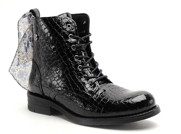 Margarita mariotti boots bottine plates femme punk madonna  ver cro noir