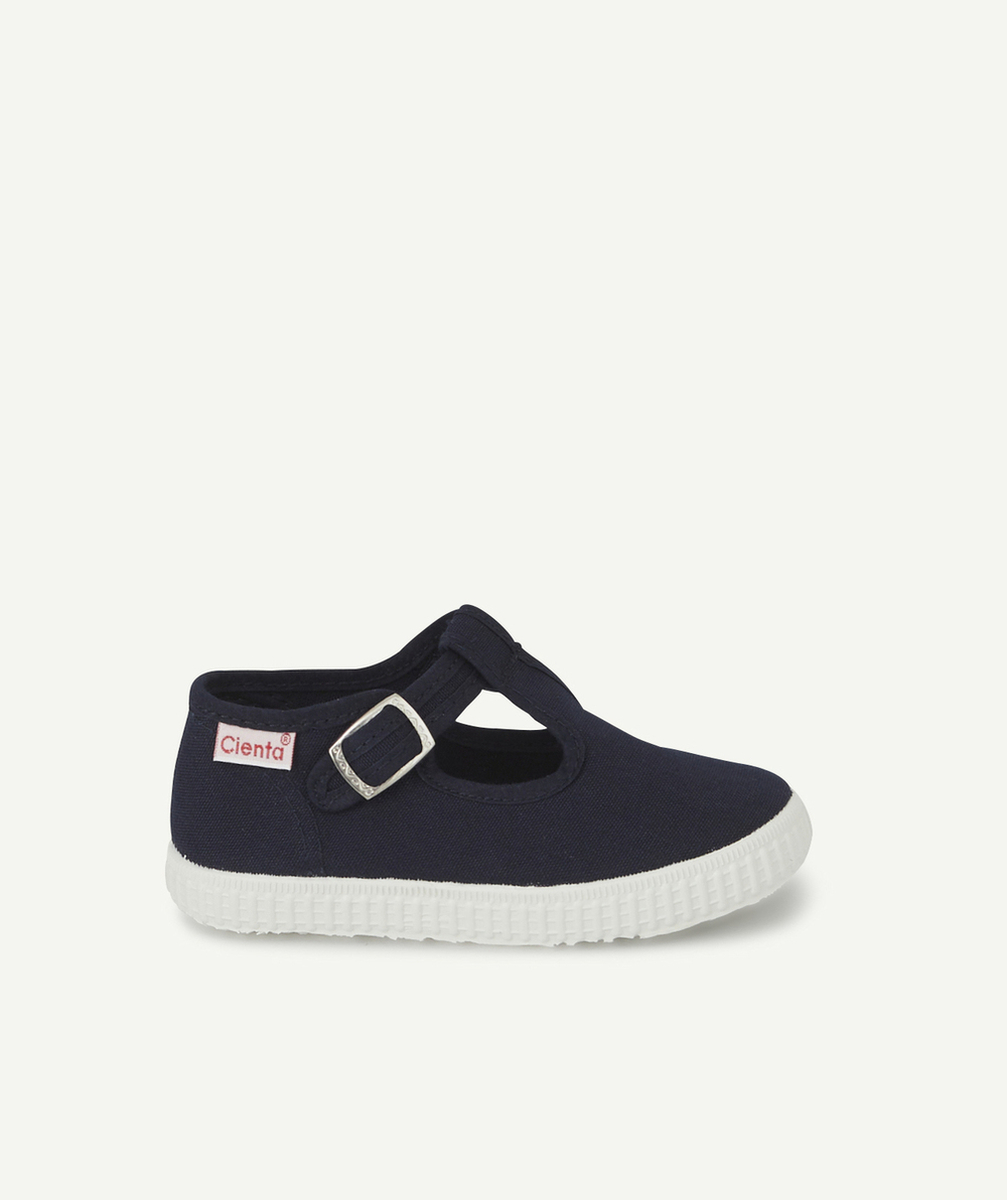 CIENTABASKETS EN TOILE OUVERTES GARÇON BLEU MARINE