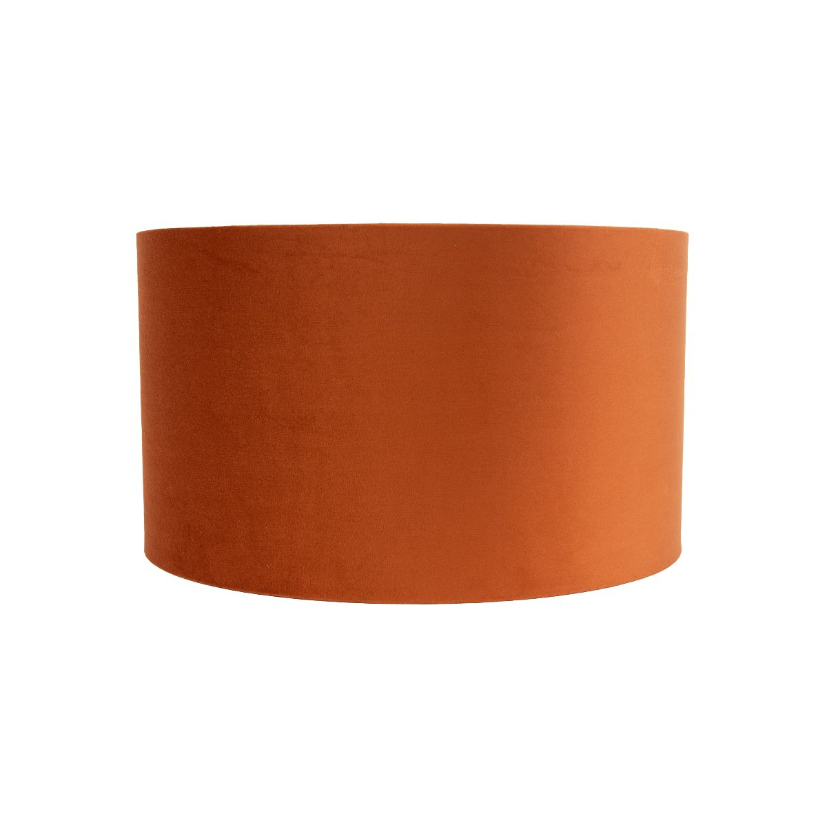 Stoffen lampenkap oranje met gouden binnenkant 35/35/20