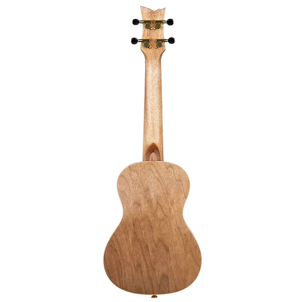 Ortega RUEL-MBK Element Series Concert Size Ukulele Metallic Black concert ukelele met gigbag
