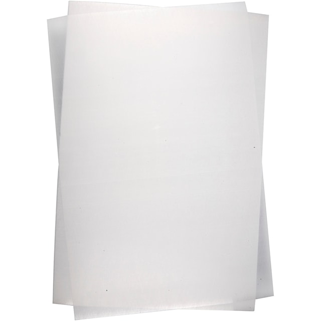 Krympeplast, ark 20x30 cm, 10 ark, Matt transparente