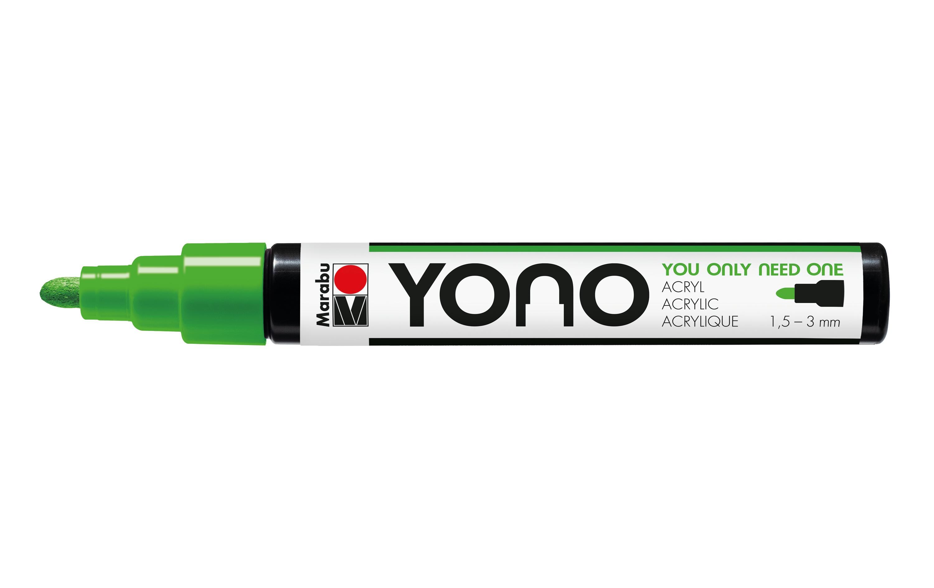 Acrylmarker YONO 1.5 - 3 mm ResedaAcrylstift für alle Fälle