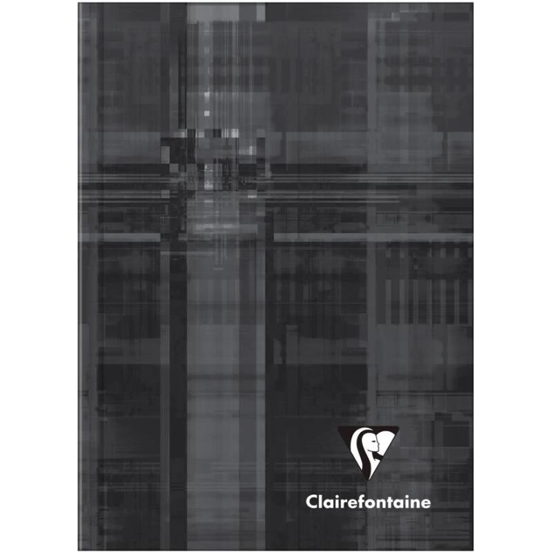 Carnet brochure rembordée rigide A6 96 feuilles petits carreaux couleur aléatoire
