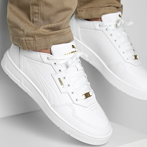 Baskets Court Classic Lux 395019 Puma White Puma Gold