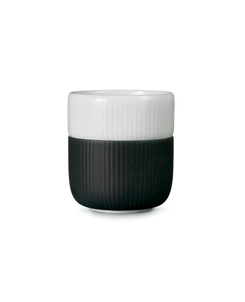 Royal Copenhagen  Riflet Contrast krus, Antracit - 33 cl.