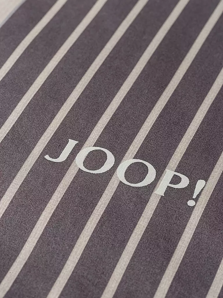 JOOP Satin Bettwäsche DIVIDED 70x90cm / 140x200cm Stone hellgrau