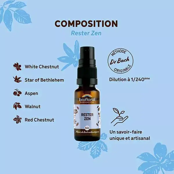 Spray Biofloral Stay Zen Orgânico Demeter Spray Emotions 20 ml