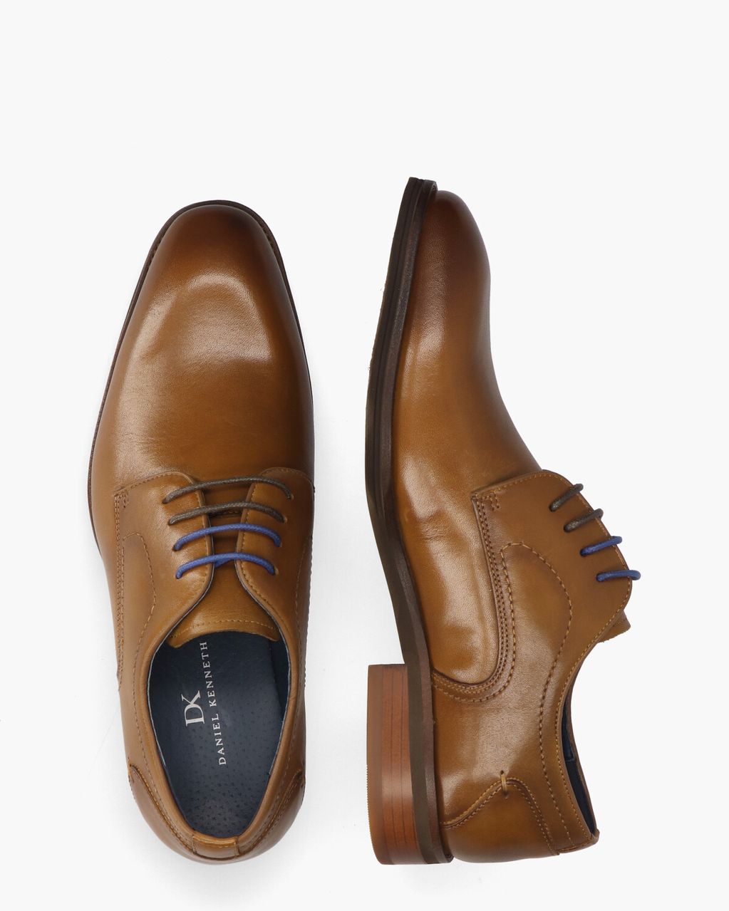 Daniel Kenneth Ylan Cognac Heren Veterschoenen