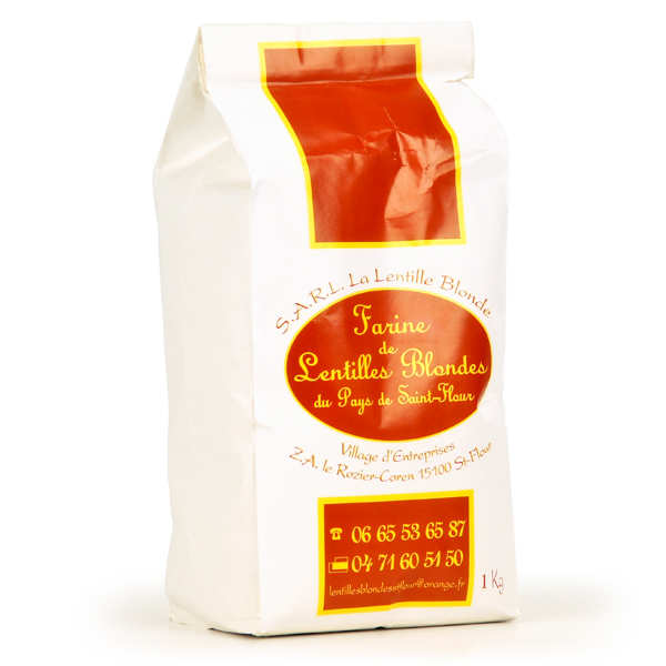 Farine de lentilles blondes de Saint Flour