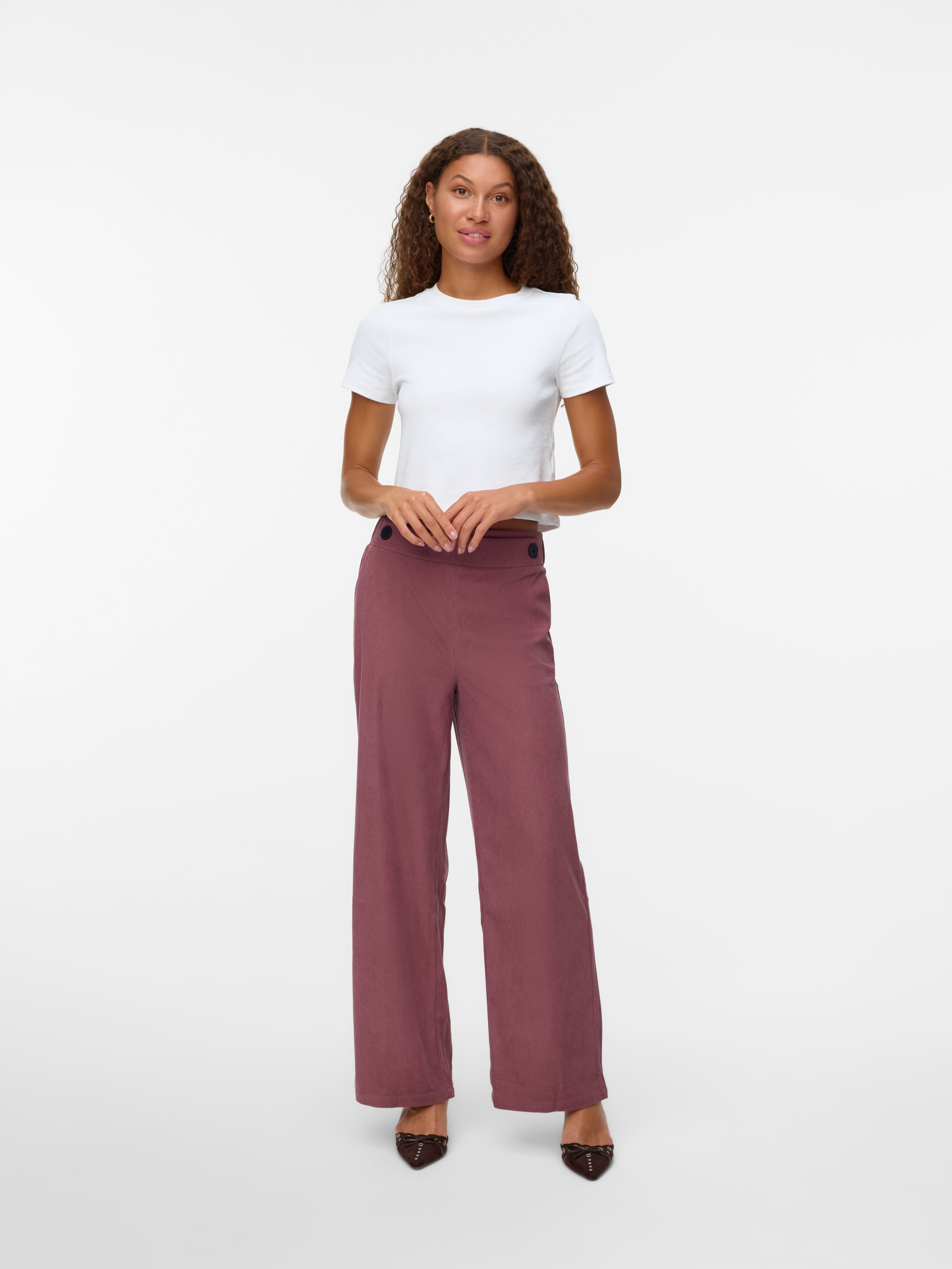 VMVILJA High waist Corduroy Broek