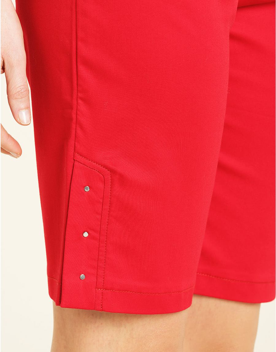 Bermuda coton rouge