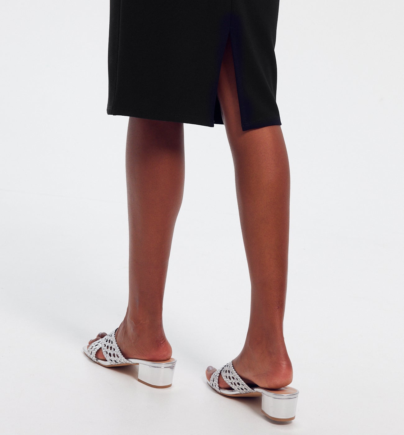 Jupe crayon en jersey Milano - Noir