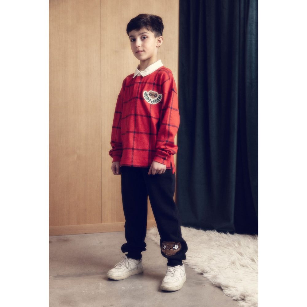 Køb Mini Rodini Black E.T Application Sweatpants