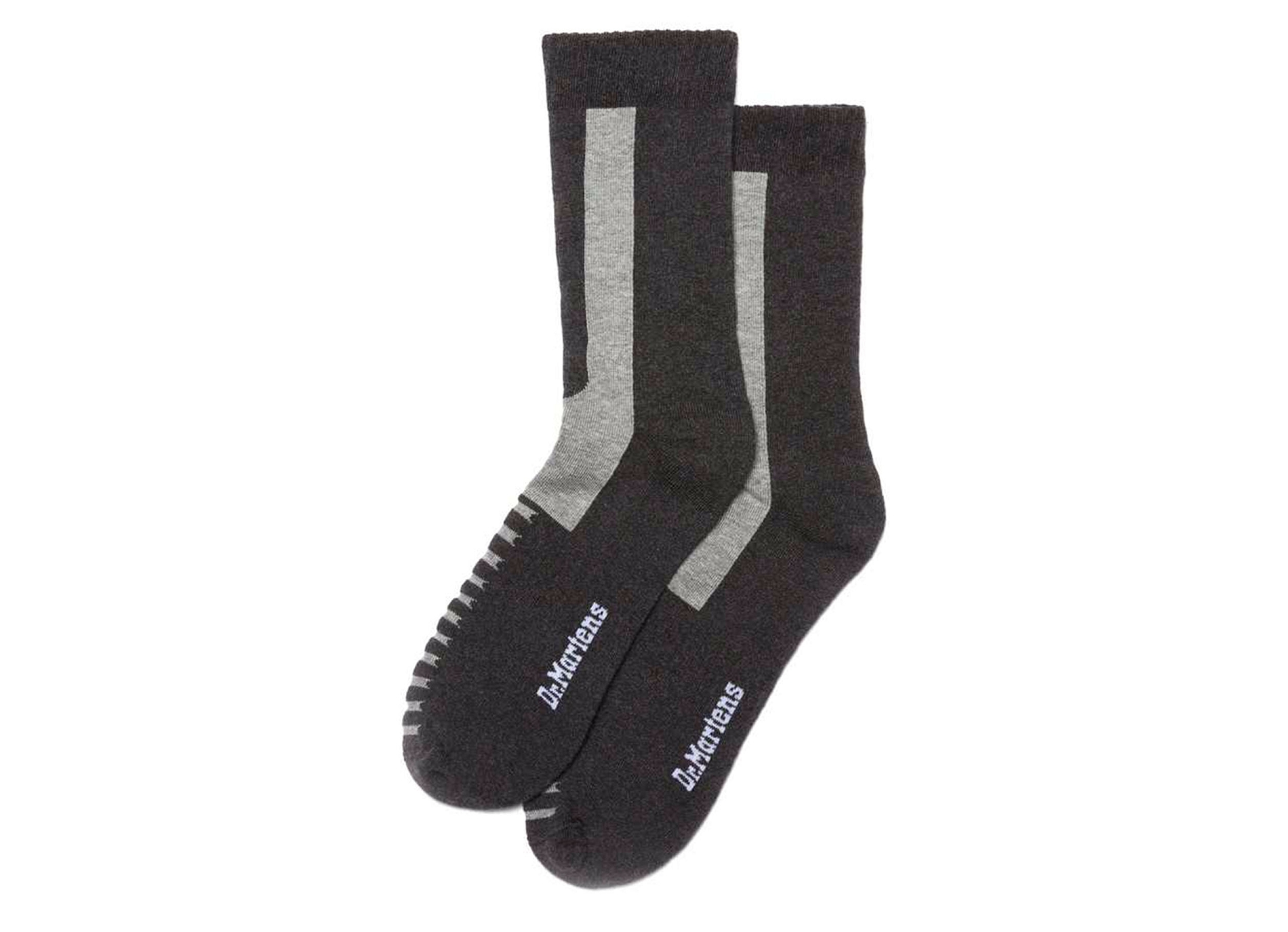 Double doc sock noir gris