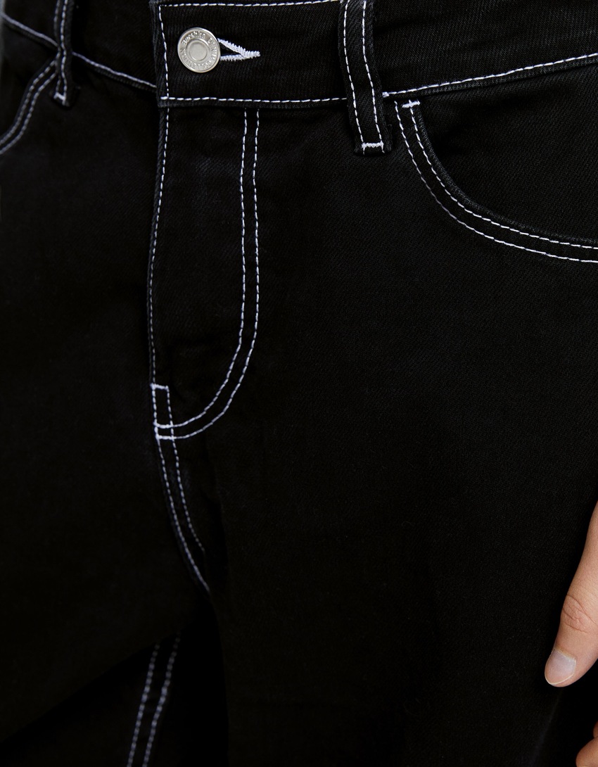 calça cargo reta