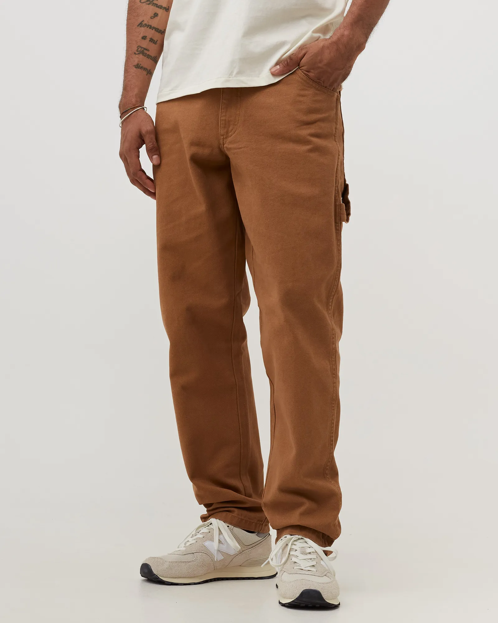 DICKIES DICKIES DUCK CANVAS CARPENTER PANT SW BROWN DUCK