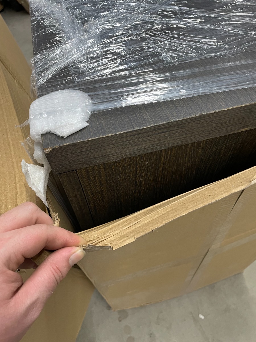 SCHADEMODEL: SaniGoods Alvares badmeubel 80cm zonder waskom eiken charcoal